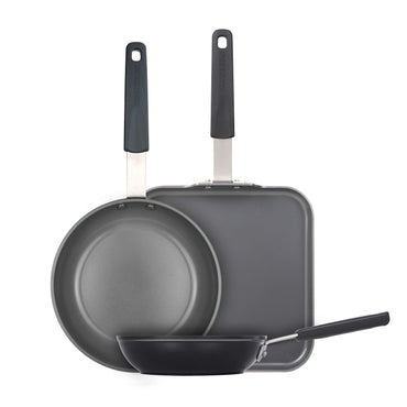 Tredoni 8.5 Crepe Pan Non-Stick Aluminum Pancake Frypan, Black (8.5 inch =  22 cm)