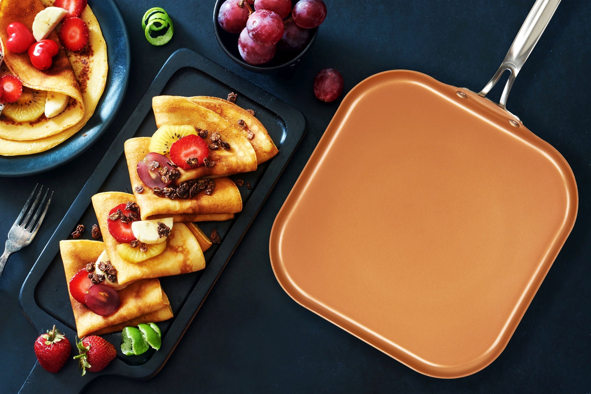 Griddle Pan / Pancake Pan, Healthy Ceramic Non-Stick Aluminium Cookware, 11  (28Cm), 1 - Kroger