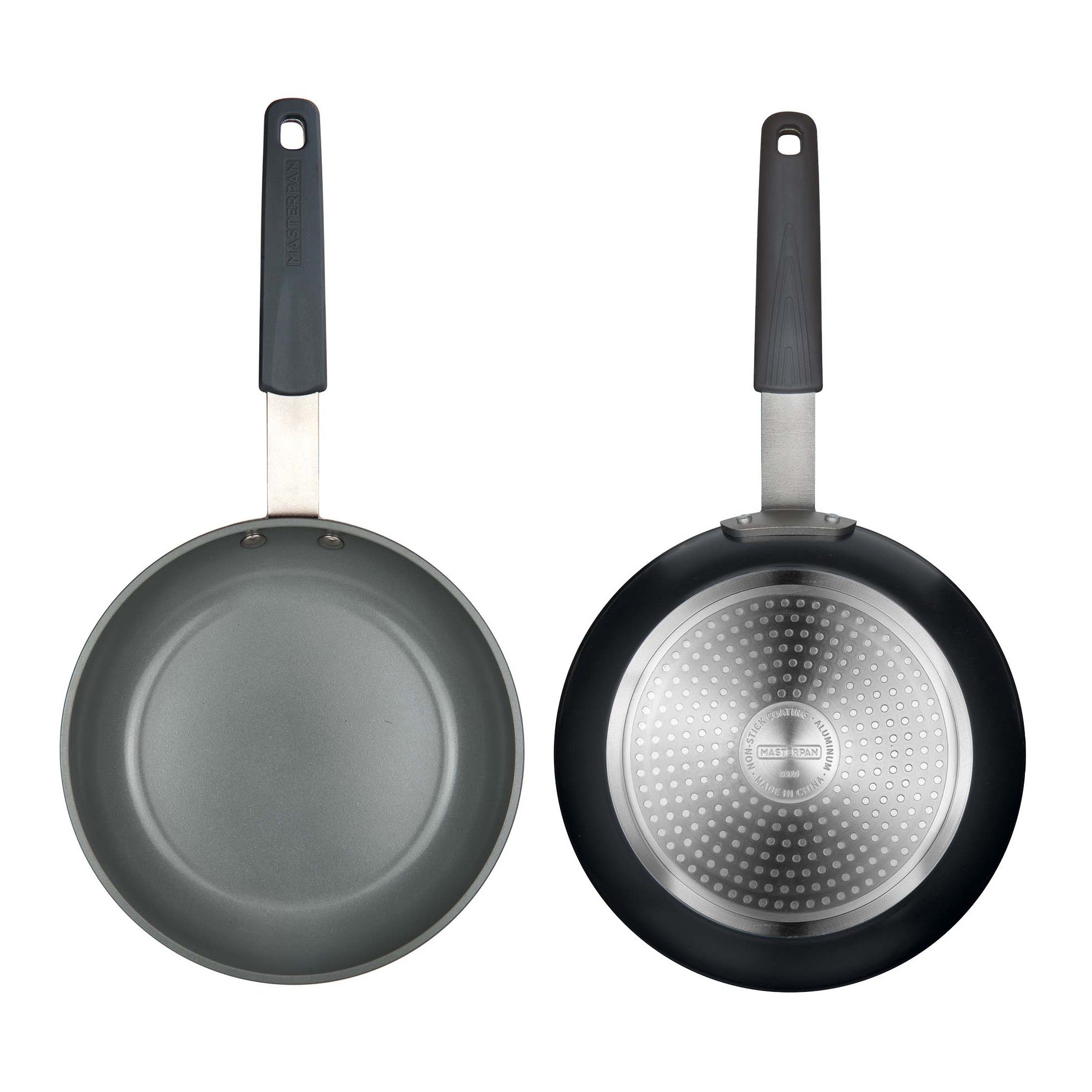 MasterPan 11 in. Non-Stick Aluminium Cookware Fry Pan & Skillet with Stainless Steel Chefs Handle