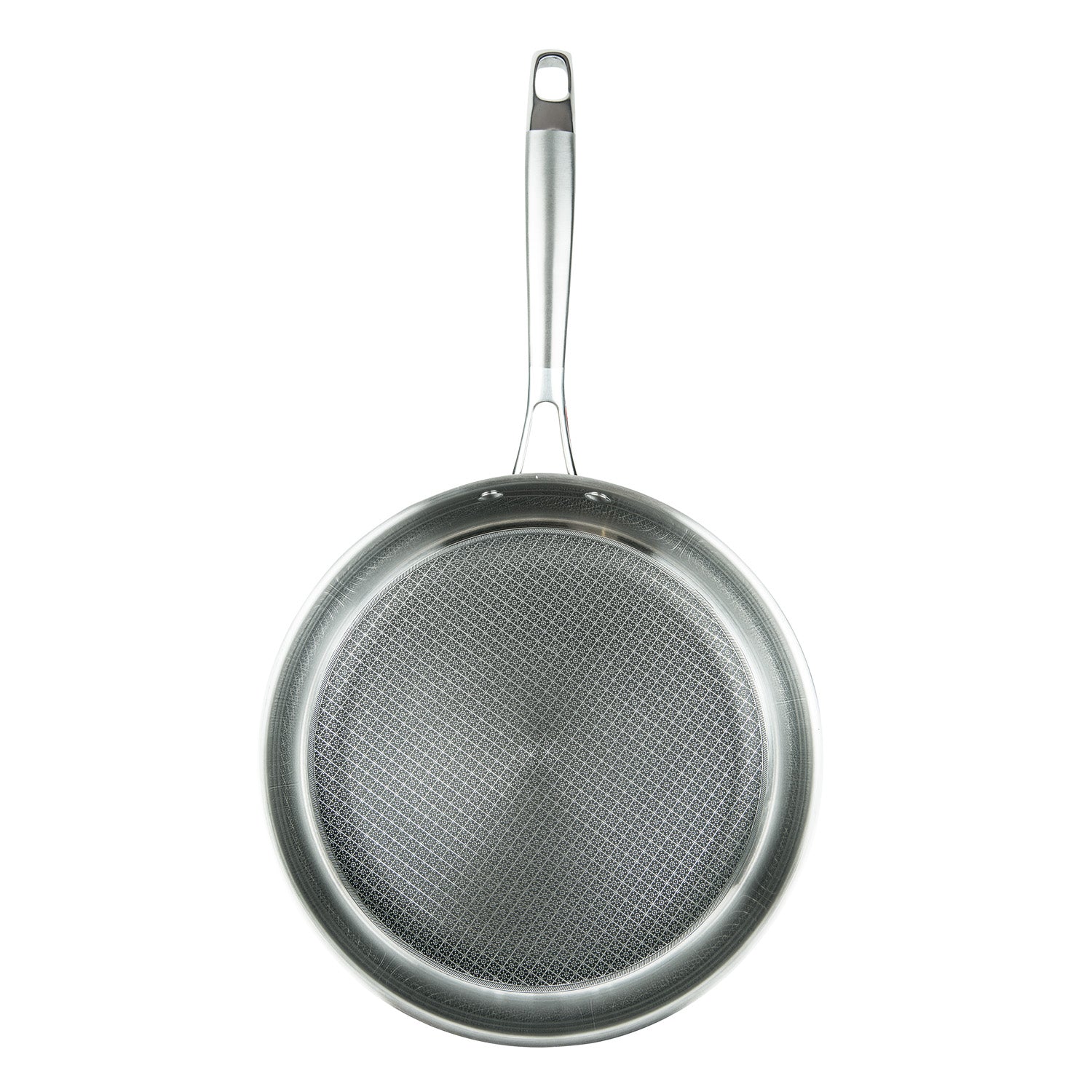 3-PLY FRY PAN & SKILLET STAINLESS STEEL REAR VIEW