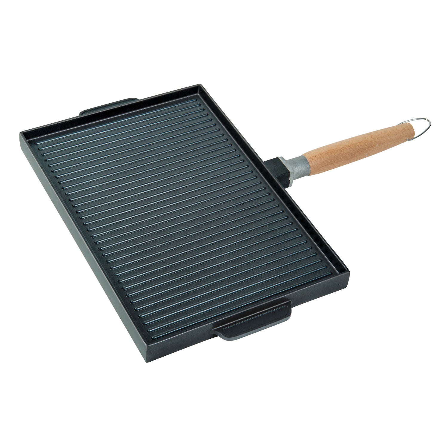 MasterClass Cast Aluminium Induction-Safe Non-Stick Dual Griddle  Tray/Plate, 46 x 26 cm (18 x 10 Inch), Grey