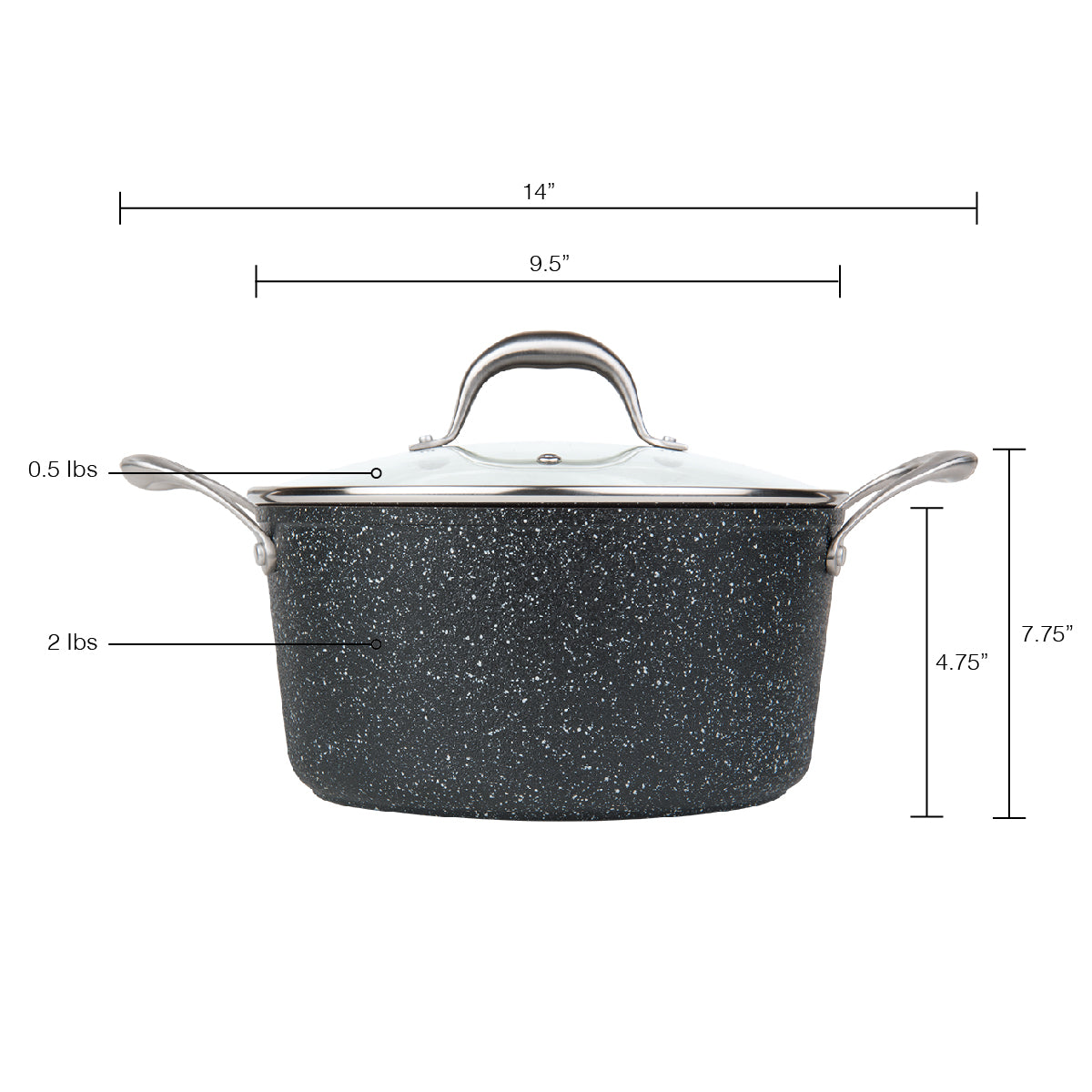 5 Qt. Gradient Stock Pot  GraniteStone Cookware –