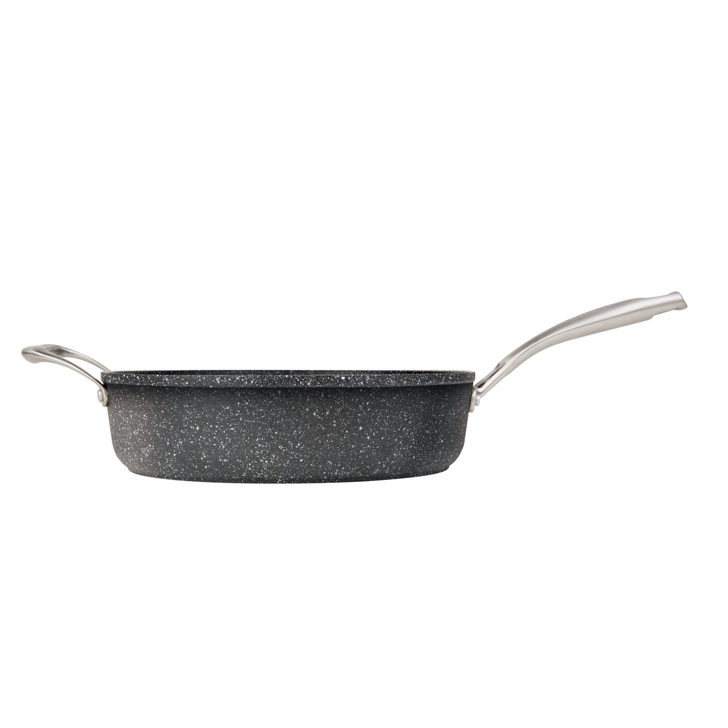 Starfrit 11 in. Non-Stick Aluminum Deep Fry Pan with Lid