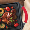 MASTERPAN Nonstick Grill Plate with Silicone Handles, 10