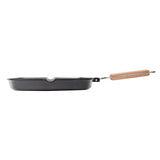 MASTERPAN Nonstick Grill Pan with Folding Handle, 11" (28cm)