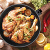 FRY PAN & SKILLET NON-STICK CAST ALUMINUM WITH DETACHABLE HANDLE, 12.6