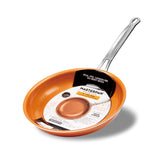 MASTERPAN Ceramic Nonstick Copper Color Frypan & Skillet 2-pc Set, 8 & 9" (20 & 23cm)