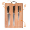 Masterlon knife set on Masterlon wooden cutting board