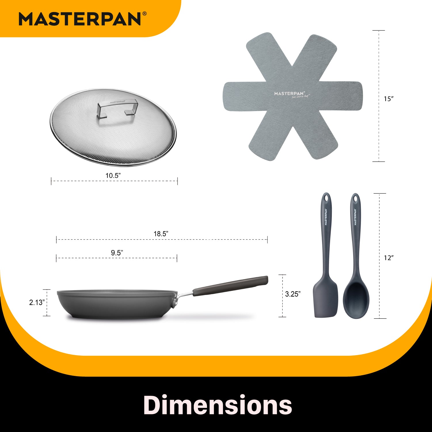 MasterClass Ceramic Non-Stick Eco 24cm Crêpe Pan 