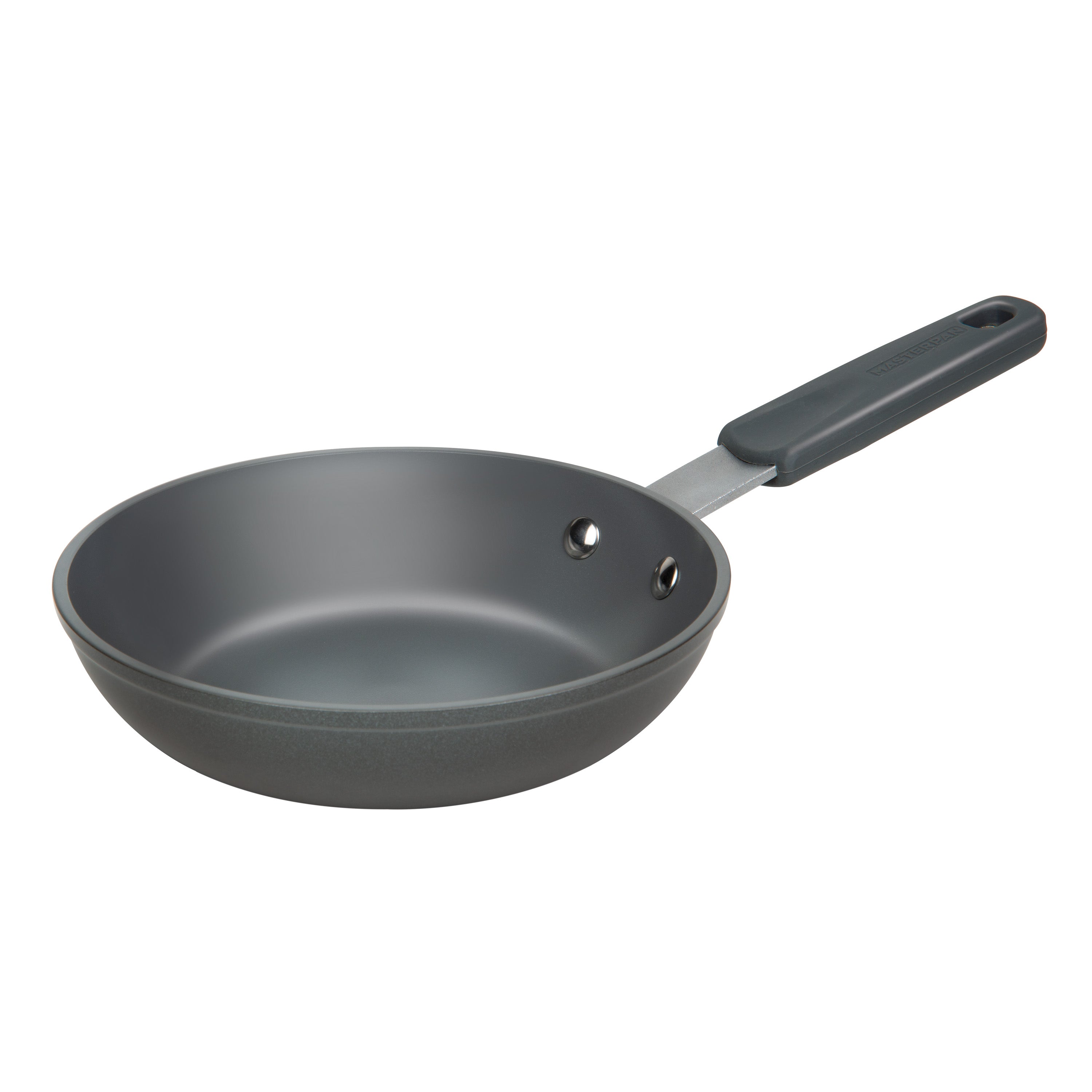 MasterPan MP-156 9.5 in. Stovetop Oven Fry Pan & Skillet with Heat-in Steam-Out Lid Classic Grey