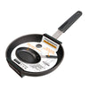 FRY PAN & SKILLET, NON-STICK ALUMINIUM COOKWARE WITH STAINLESS STEEL CHEF’S HANDLE, 9.5” (24cm)