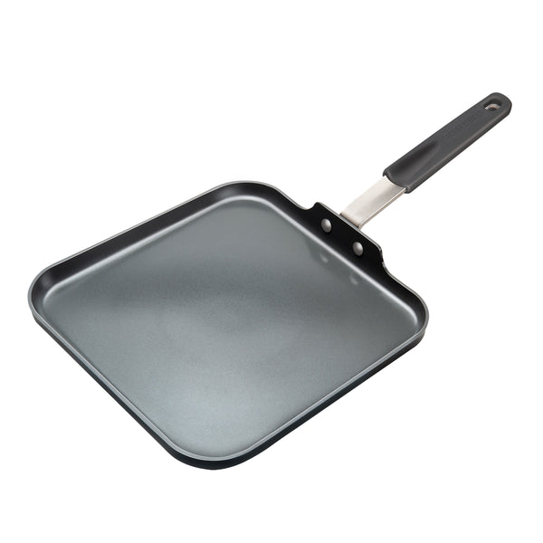 MASTERPAN Ceramic Nonstick  Crepe Pan & Griddle with Silicone Grip, 11" (28cm)