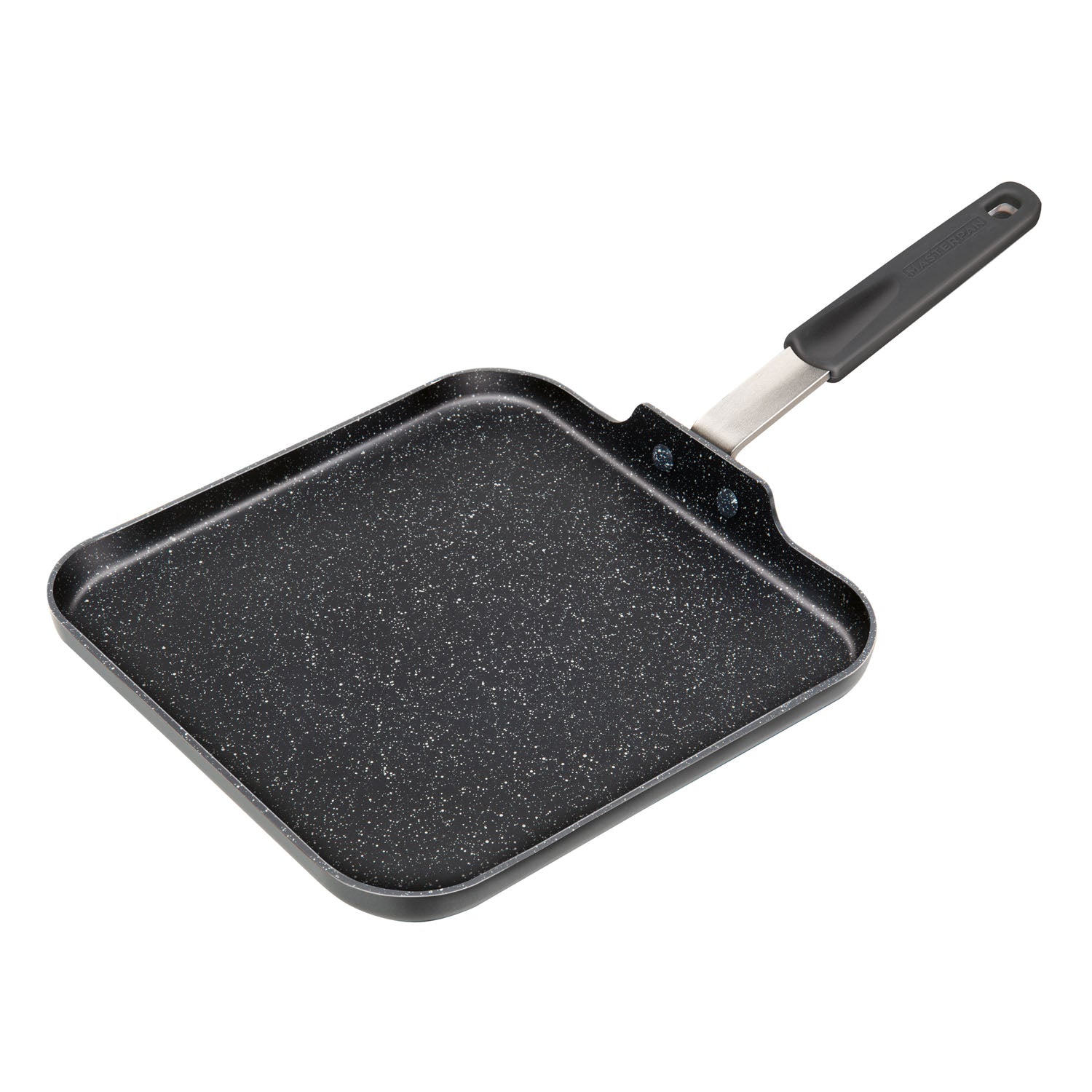 MasterPan MP-183 11 in. Griddle & Pancake Pan - Non-Stick Aluminium Cookware with Stainless Steel Chefs Handle