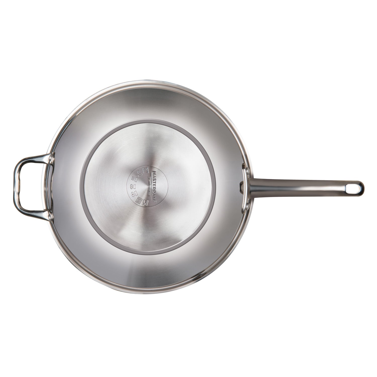 MasterPan Copper Pan 12 in. Non-Stick Wok with Lid