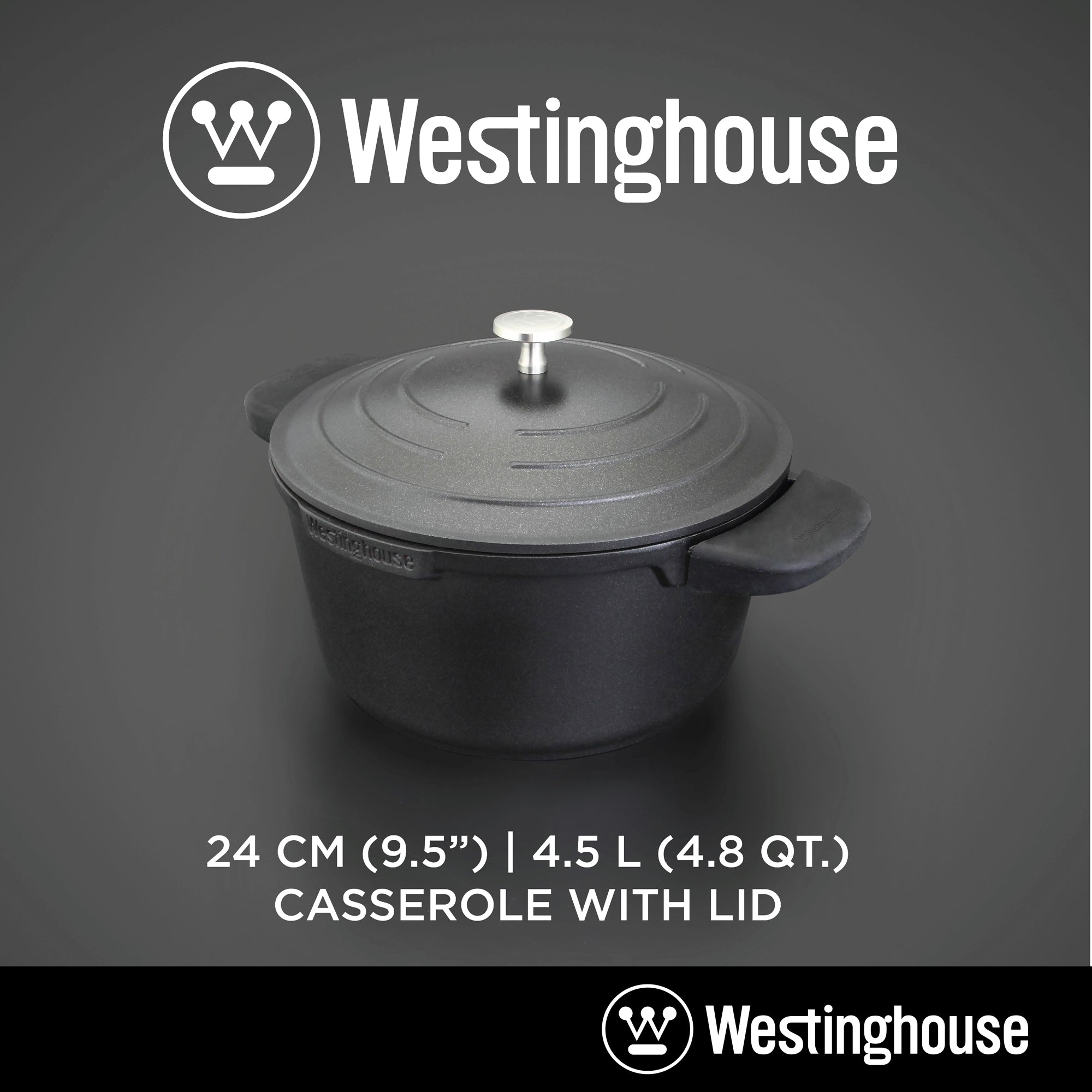 WESTINGHOUSE Nontick Dutch Oven, 4 Qt., 9.4